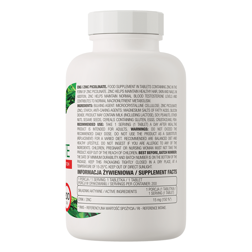 zinc picolinate 200 comprime